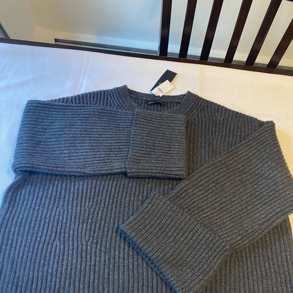 Banana Republic cropped chunky merino cashmere sweater.